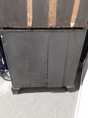 Lot 293 - A George II walnut bureau bookcase