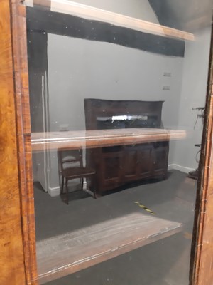 Lot 293 - A George II walnut bureau bookcase