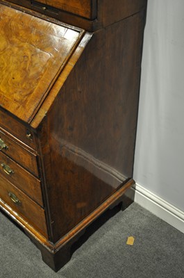 Lot 293 - A George II walnut bureau bookcase