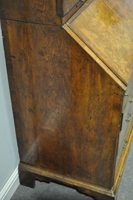 Lot 293 - A George II walnut bureau bookcase