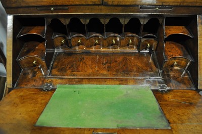 Lot 293 - A George II walnut bureau bookcase