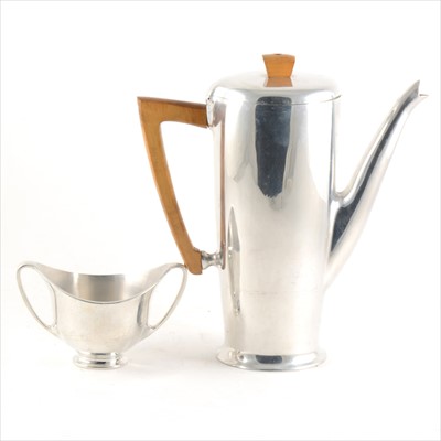 Lot 155 - Large Picquot ware coffee pot, by repute never...
