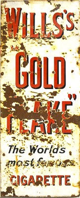 Lot 145 - A large enamel sign: 'Wills's Gold Flake'