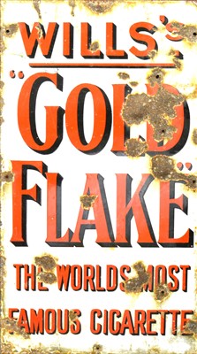 Lot 146 - An enamel sign: 'Wills's Gold Flake'