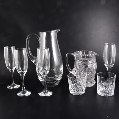 Lot 63 - Two boxes of table glassware