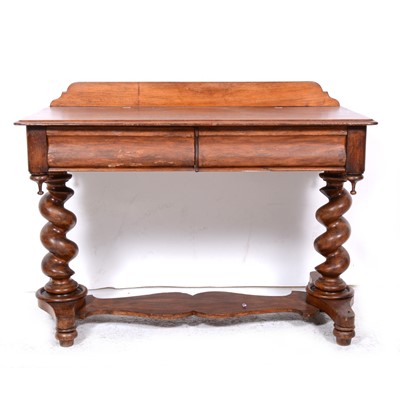 Lot 30 - A Victorian mahogany washstand
