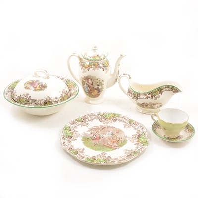 Lot 66A - A Copeland Spode part breakfast service, Spodes Byron pattern