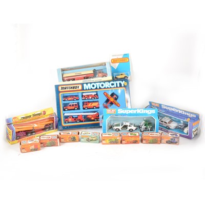 Lot 165 - Fourteen Matchbox Super King and Super fast models, all boxed.