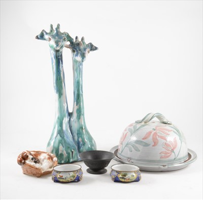 Lot 1069 - Pair of enamelled salts, 19th Century