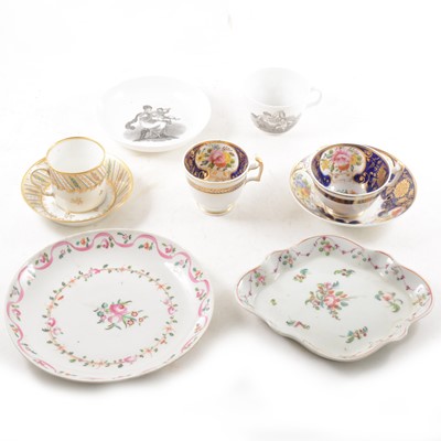 Lot 53 - Three books on New Hall porcelain and a small collection of 19th century china