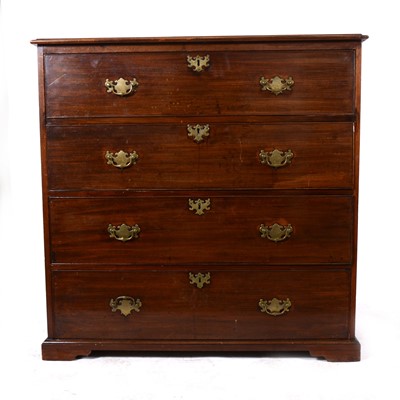 Lot 1518 - A large Victorian mahogany chest of drawers