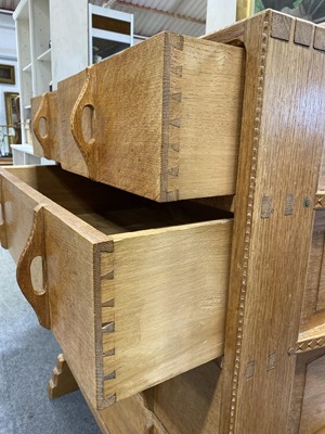 Lot 535 - An Arts and Crafts oak chest of drawers, attributed to Sidney Barnsley