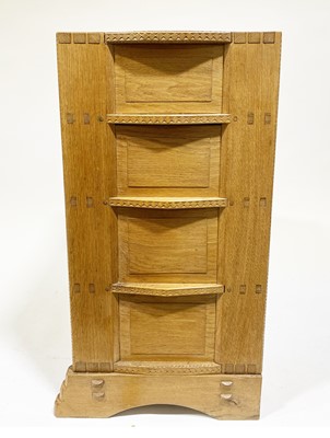 Lot 535 - An Arts and Crafts oak chest of drawers, attributed to Sidney Barnsley