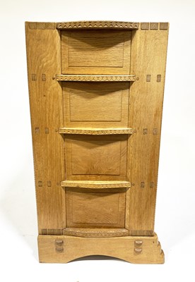 Lot 535 - An Arts and Crafts oak chest of drawers, attributed to Sidney Barnsley