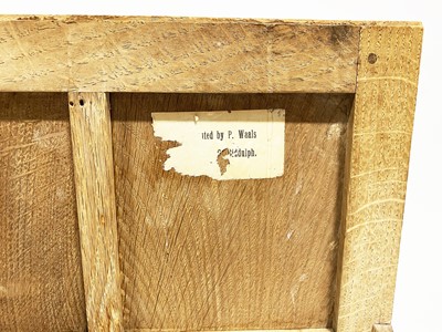 Lot 534 - An Arts and Crafts oak bedside pedestal cupboard, by Peter van der Waals for Claude Biddulph