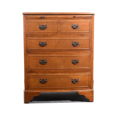 Lot 12 - A reproduction mahogany small bowfront chest