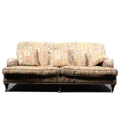 Lot 90 - A modern Howard style settee and matching armchair