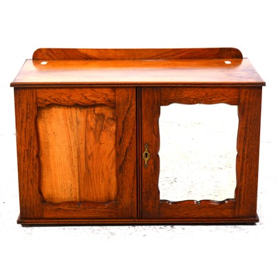 Lot 123 - A Victorian walnut smoker's cabinet