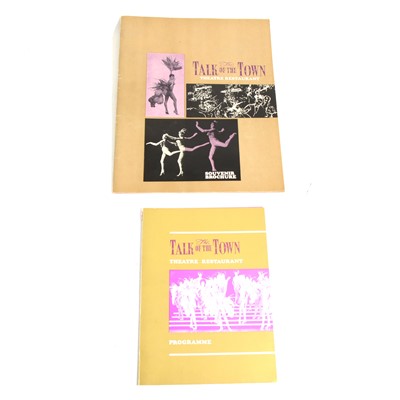 Lot 74 - Paul McCartney signed programme - Talk of the Town, and another signed folded pamphlet signed by Cliff Richard