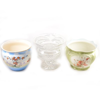 Lot 25 - Cut glass campana-shape pedestal bowl