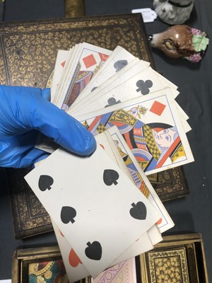 Lot 67 - A China Trade black lacquered games box, mid 19th century
