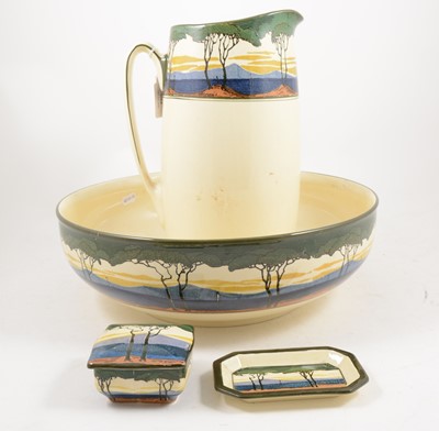 Lot 21 - Royal Doulton wash set, comprising jug and bowl