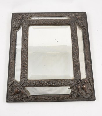Lot 1099 - Cushioned wall mirror