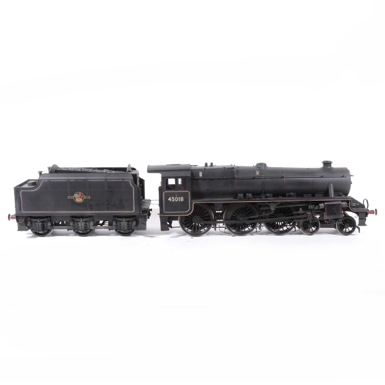 Lot 2 - Bachmann electric, gauge 1 / G scale, 45mm locomotive and tender; LSL13 'Black Five' 4-6-0 BR  no.45018, in wooden case.