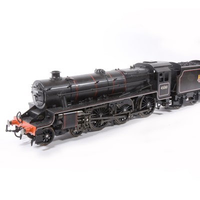 Lot 3 - Accucraft electric, gauge 1 / G scale, 45mm locomotive and tender; 'Black Five' BR no.45080, in wooden case.
