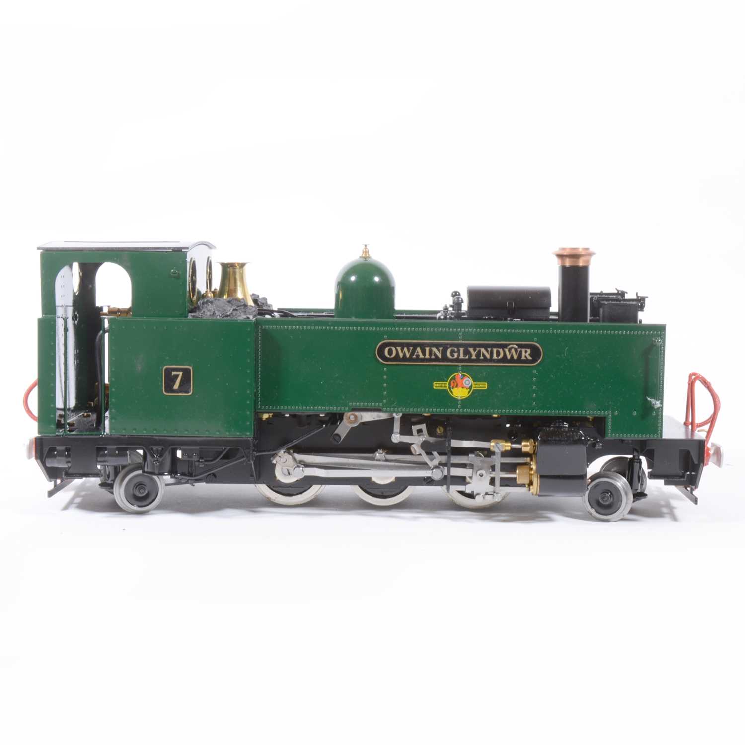 8 - Roundhouse live steam, gauge 1 / G scale, 45mm locomotive, Vale of Rheidol 'Owain Glyndwr' 2-6-2 tank, no.7, with instructions, with RC