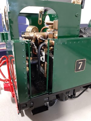 Lot 8 - Roundhouse live steam, gauge 1 / G scale, 45mm locomotive, Vale of Rheidol 'Owain Glyndwr' 2-6-2 tank, no.7, with instructions, with RC