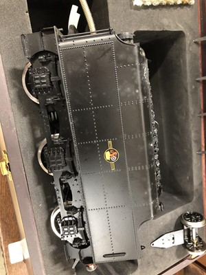 Lot 9 - Bowande live steam, gauge 1 / G scale, 45mm locomotive and tender, 8F 2-8-0 no.48151, black, boxed with instructions.