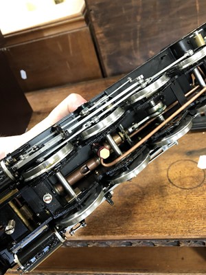 Lot 9 - Bowande live steam, gauge 1 / G scale, 45mm locomotive and tender, 8F 2-8-0 no.48151, black, boxed with instructions.