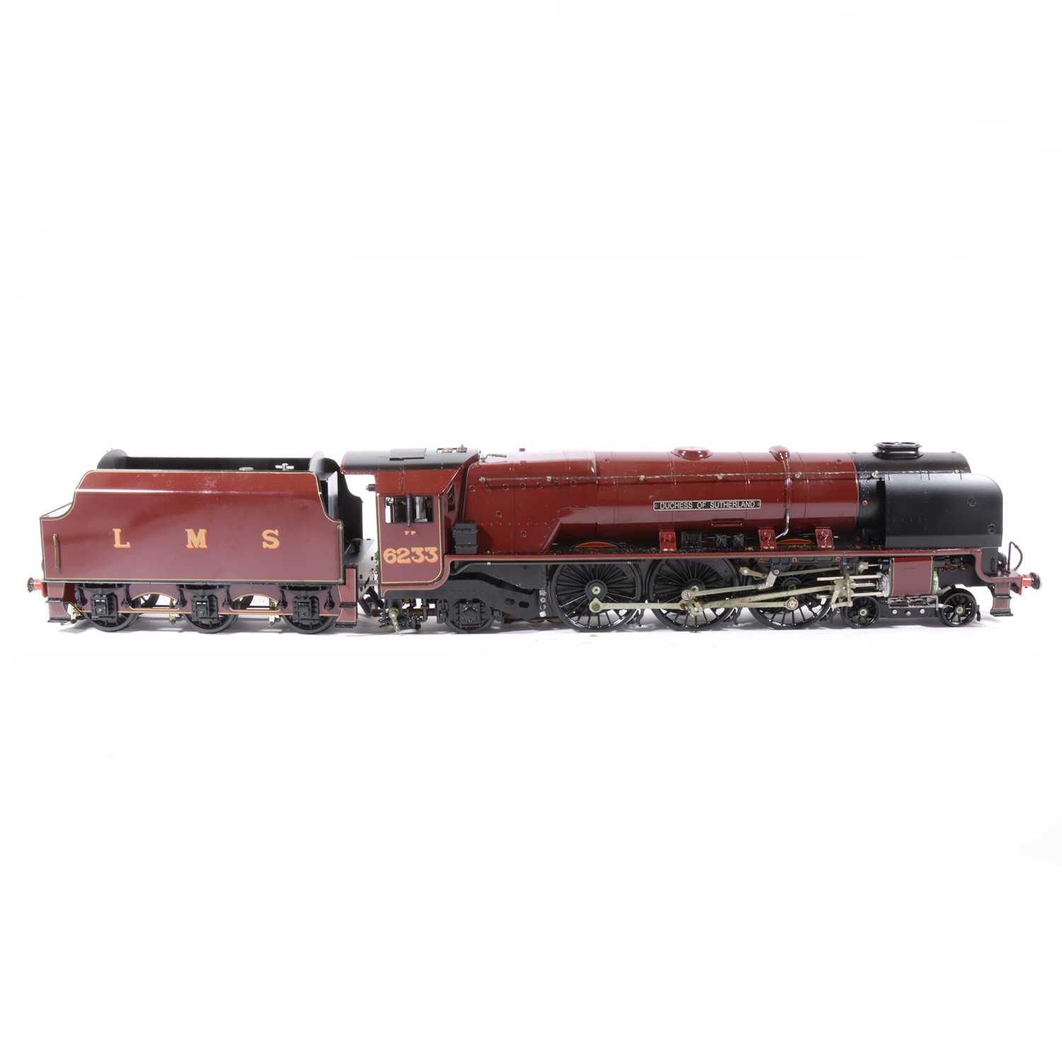 Lot 10 - Aster Hobby live steam, gauge 1 / G scale, 45mm locomotive and tender; 'Duchess of Sutherland' 4-6-2 LMS no.6233, in wooden case.