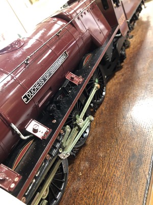 Lot 10 - Aster Hobby live steam, gauge 1 / G scale, 45mm locomotive and tender; 'Duchess of Sutherland' 4-6-2 LMS no.6233, in wooden case.
