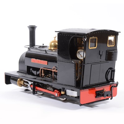 Lot 12 - Roundhouse live steam, gauge 1 / G scale, 32mm locomotive, 'Lilla' 0-4-0, added 'Guthlaxton' label to sides, with instructions, accessories and box, with RC