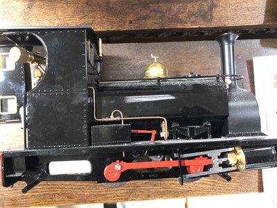 Lot 12 - Roundhouse live steam, gauge 1 / G scale, 32mm locomotive, 'Lilla' 0-4-0, added 'Guthlaxton' label to sides, with instructions, accessories and box, with RC