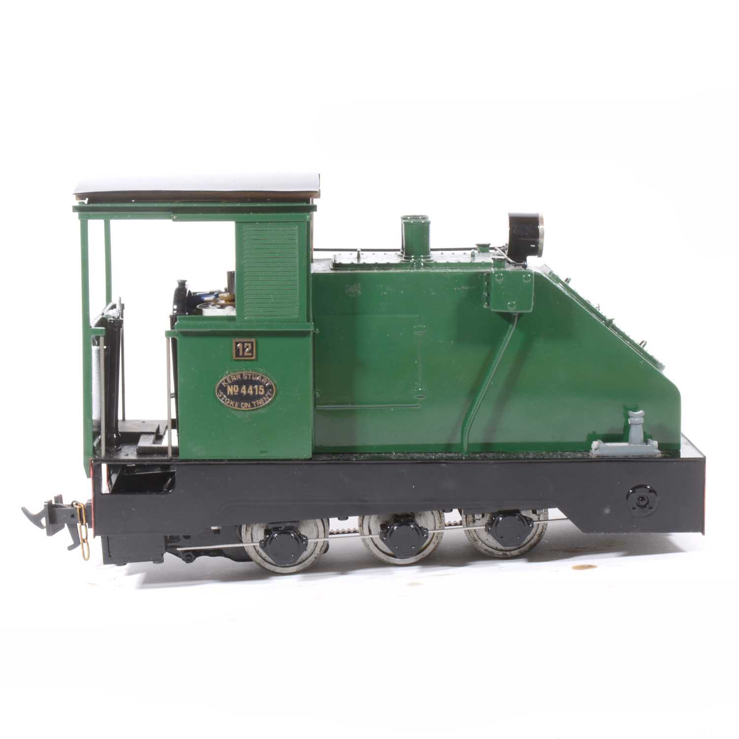 Lot 16 - Fell Locomotive Works electric, gauge 1 / G scale, 45mm locomotive, 0-6-0, based on a Kerr Stuart design locomotive no.4415, green, in wooden case.