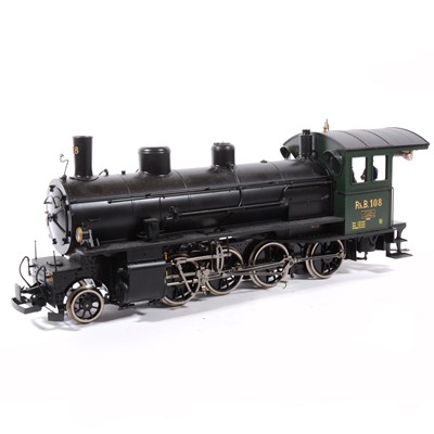 Lot 19 - Brawa electric, gauge 1 / G scale, 45mm locomotive and tender, Abyssinian Railway type RhB 4/5 no.108, with instructions and box.