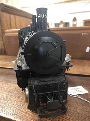 Lot 19 - Brawa electric, gauge 1 / G scale, 45mm locomotive and tender, Abyssinian Railway type RhB 4/5 no.108, with instructions and box.