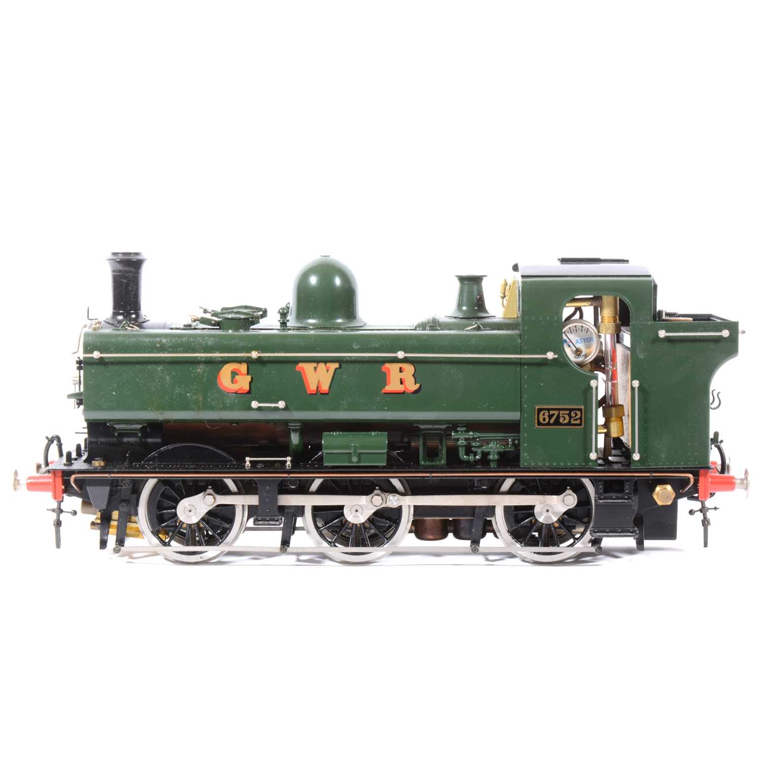 Lot 27 - Aster Hobby live steam, gauge 1 / G scale, 45mm locomotive, 0-6-0 Pannier tank, GWR no.6752.