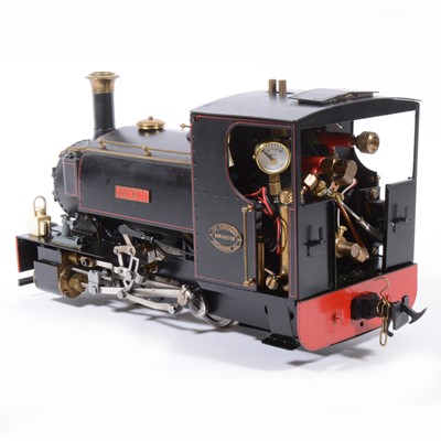 Lot 33 - Roundhouse live steam, gauge 1 / G scale, 32mm locomotive, 'Jacqui' 0-4-0, black.