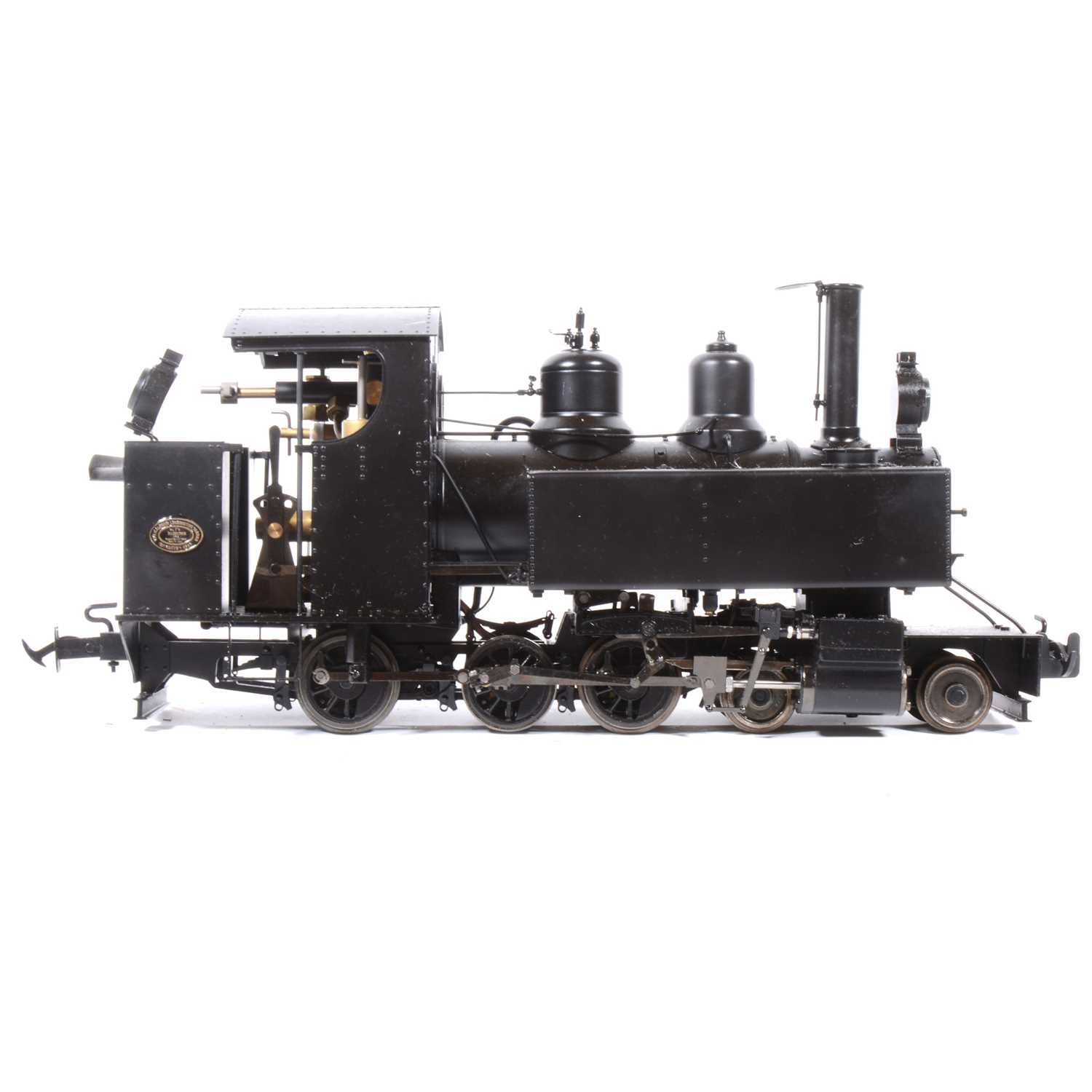 Lot 35 - Accucraft live steam, gauge 1 / G scale, 45mm locomotive, 'WD Baldwin' 4-6-0T, with instructions, accessories and box.