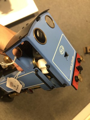 Lot 38 - Mamod live steam, locomotive, blue, boxed and instructions.