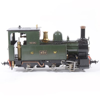 Lot 39 - Accucraft live steam, gauge 1 / G scale, 45mm locomotive, W&L Countess 'The Earl', 0-6-0T no.822, with instructions.