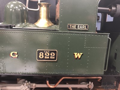 Lot 39 - Accucraft live steam, gauge 1 / G scale, 45mm locomotive, W&L Countess 'The Earl', 0-6-0T no.822, with instructions.