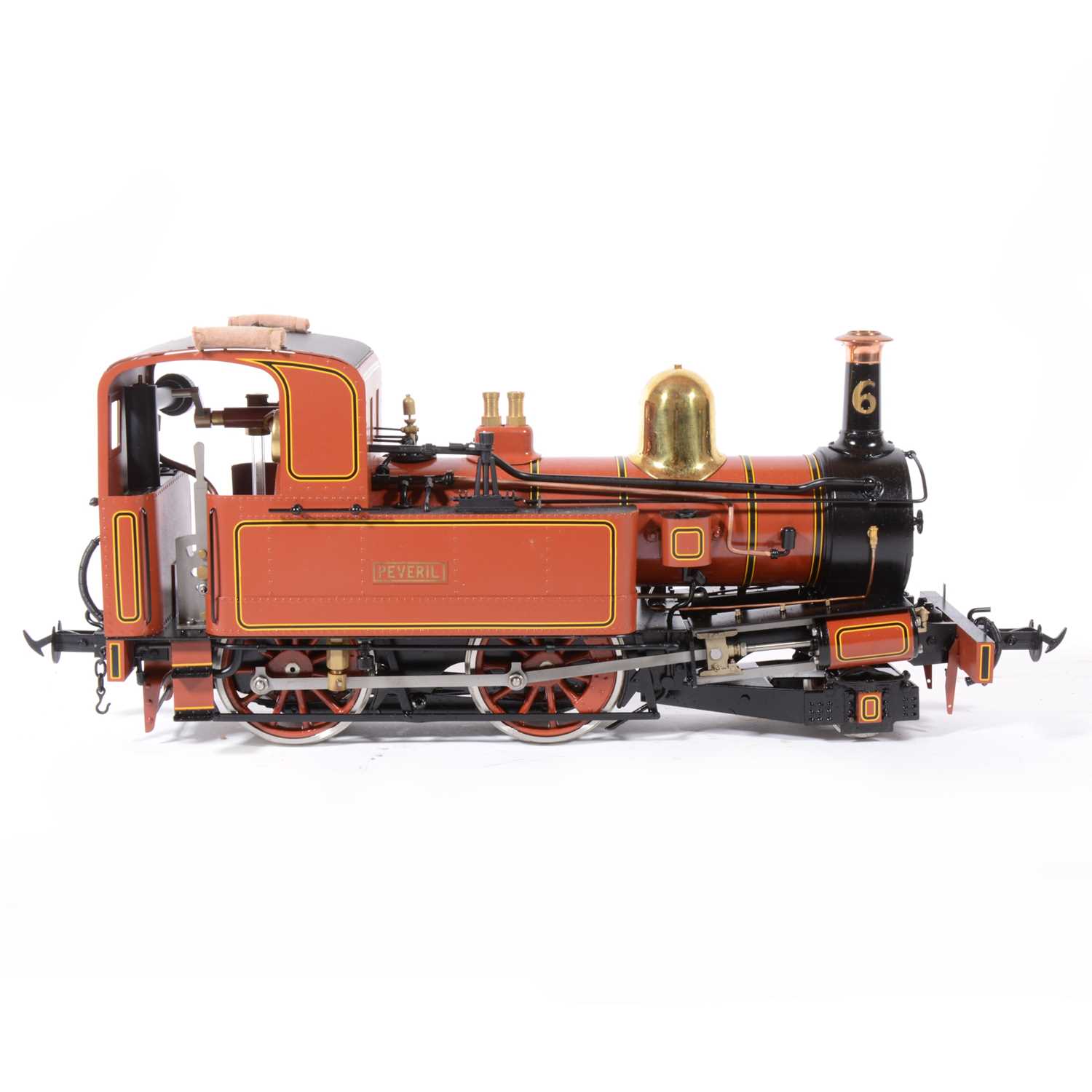 Lot 40 - Accucraft live steam, gauge 1 / G scale, 45mm locomotive, Isle of Man 'Peveril', 2-4-0T, with instructions and box.