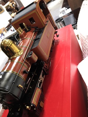 Lot 40 - Accucraft live steam, gauge 1 / G scale, 45mm locomotive, Isle of Man 'Peveril', 2-4-0T, with instructions and box.
