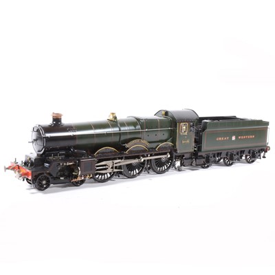 Lot 41 - Aster Hobby live steam, gauge 1 / G scale, 45mm locomotive and tender, 'Kingswear Castle' 4-6-0 GW no.5015, green, in carry case and booklets.