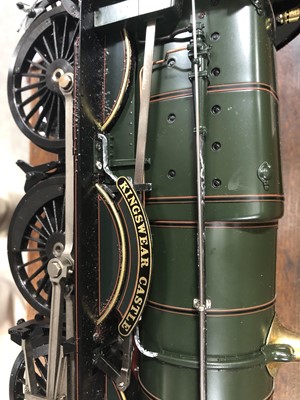 Lot 41 - Aster Hobby live steam, gauge 1 / G scale, 45mm locomotive and tender, 'Kingswear Castle' 4-6-0 GW no.5015, green, in carry case and booklets.